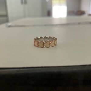 Pura-Vida Heart Enamel Rose Gold Ring